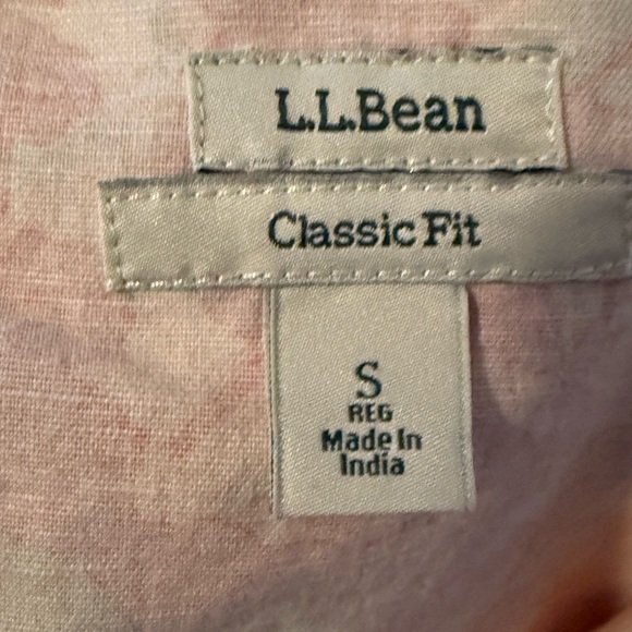 L.L. Bean Classic Fit Linen/Cotton Blend Knit Mini Skirt Womens Sz S Orange/Wht - Picture 4 of 6